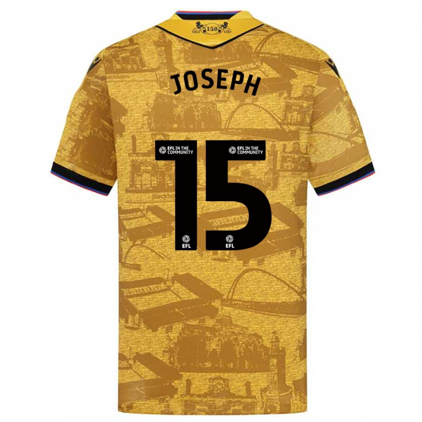Danxen Kinder Valentin Joseph #15 Gold Schwarz Auswärtstrikot Trikot 2025/26 T-Shirt Österreich