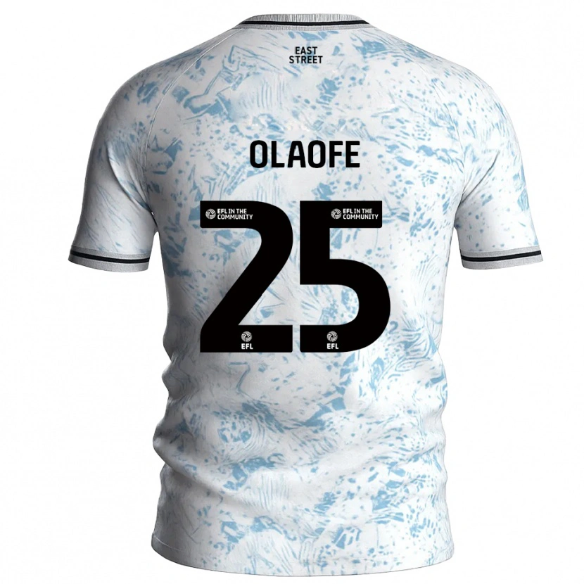 Danxen Kinder Tanto Olaofe #25 Weiß Himmelblau Auswärtstrikot Trikot 2025/26 T-Shirt Österreich