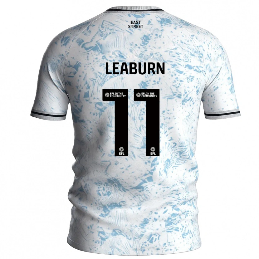 Danxen Kinder Miles Leaburn #11 Weiß Himmelblau Auswärtstrikot Trikot 2025/26 T-Shirt Österreich