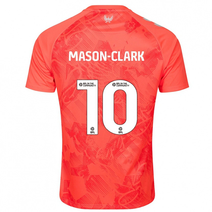 Danxen Kinder Ephron Mason-Clark #10 Orange Weiß Auswärtstrikot Trikot 2025/26 T-Shirt Österreich
