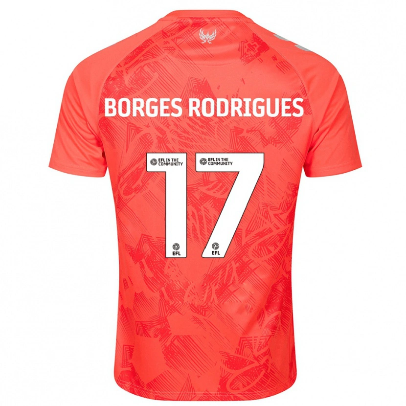 Danxen Kinder Raphael Borges Rodrigues #17 Orange Weiß Auswärtstrikot Trikot 2025/26 T-Shirt Österreich