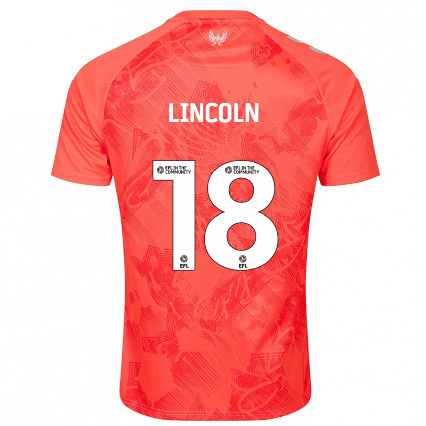 Danxen Kinder Khavarni Lincoln #18 Orange Weiß Auswärtstrikot Trikot 2025/26 T-Shirt Österreich