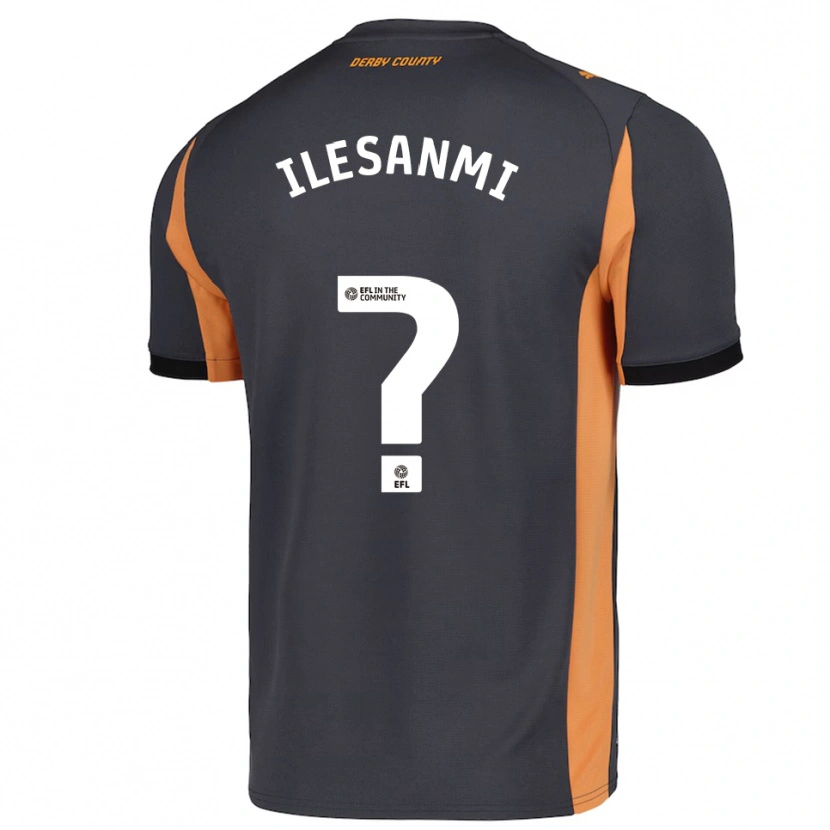 Danxen Kinder Emmanuel Ilesanmi #0 Grau Orange Schwarz Auswärtstrikot Trikot 2025/26 T-Shirt Österreich