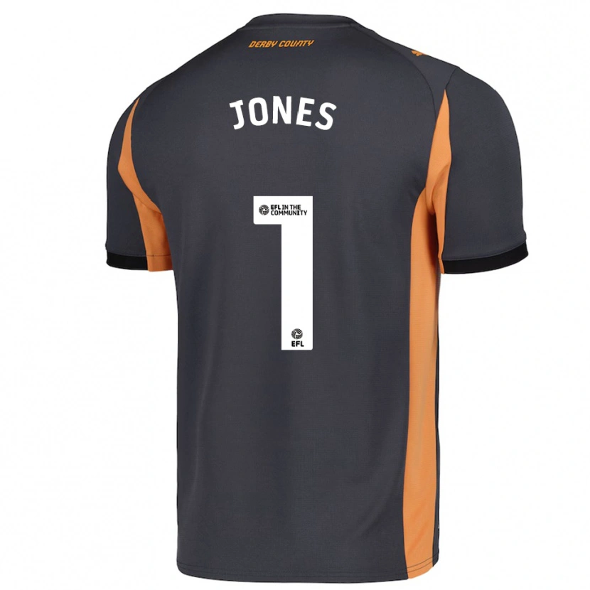 Danxen Kinder Lucy Jones #1 Grau Orange Schwarz Auswärtstrikot Trikot 2025/26 T-Shirt Österreich