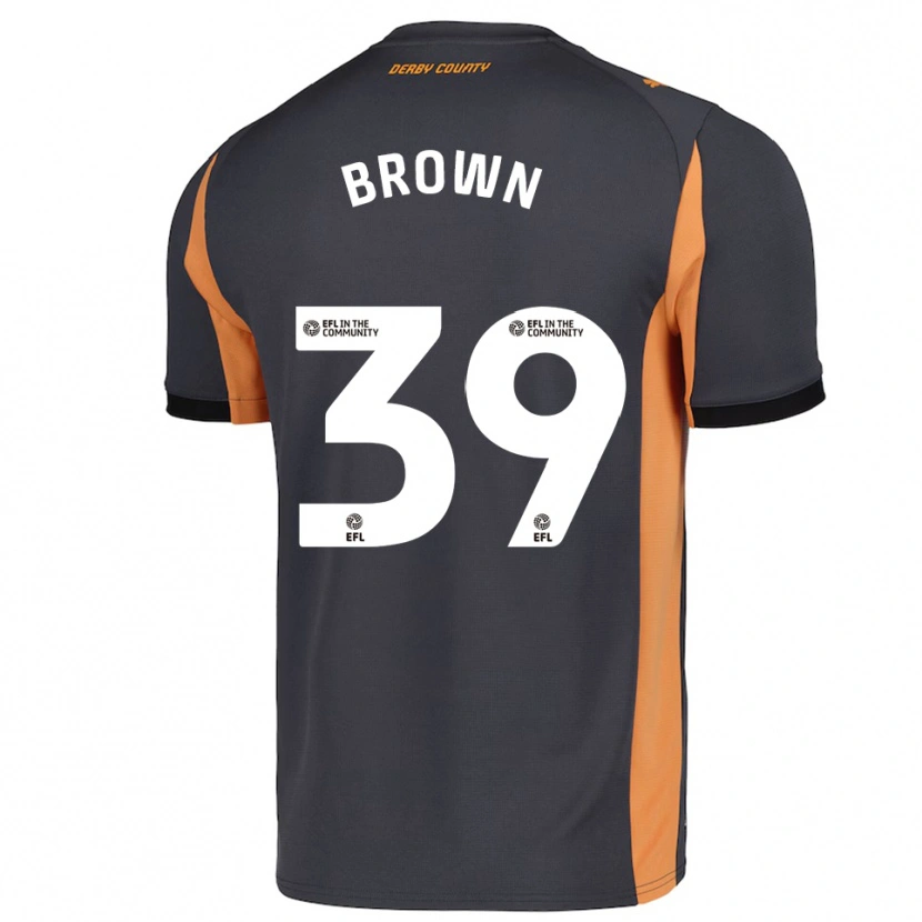 Danxen Kinder Dajaune Brown #39 Grau Orange Schwarz Auswärtstrikot Trikot 2025/26 T-Shirt Österreich