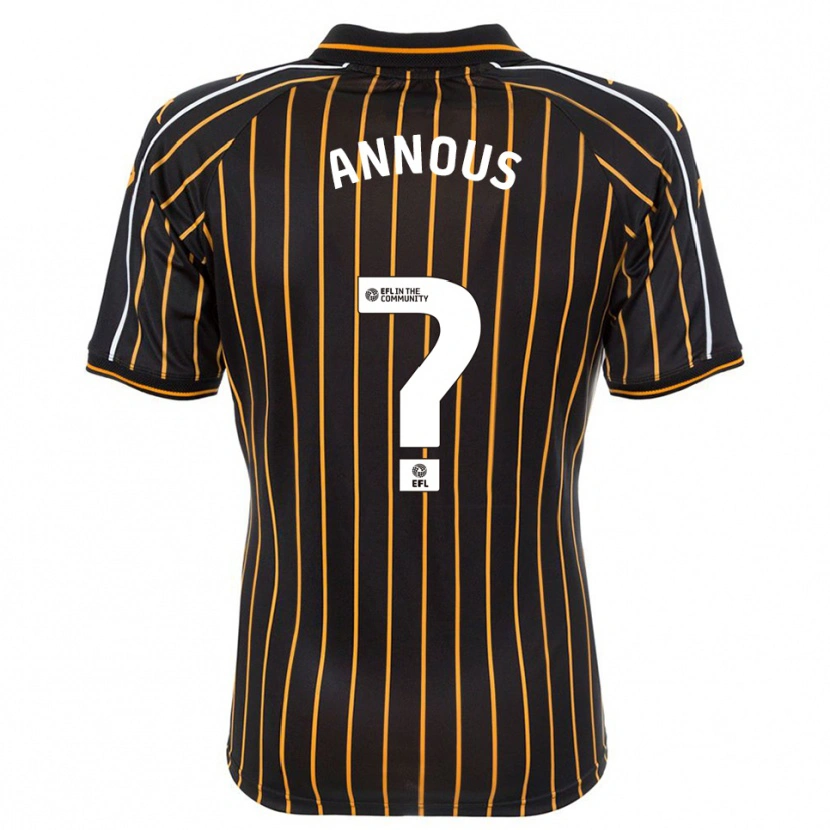 Danxen Kinder Brandon Annous #0 Weiß Schwarz Auswärtstrikot Trikot 2025/26 T-Shirt Österreich