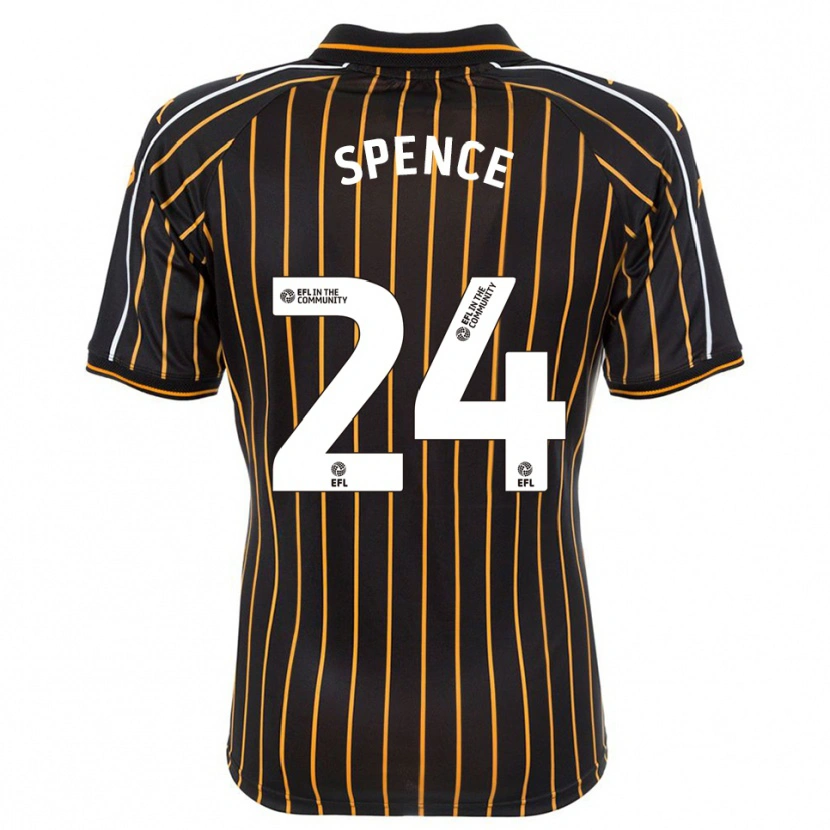 Danxen Kinder Emily Spence #24 Weiß Schwarz Auswärtstrikot Trikot 2025/26 T-Shirt Österreich