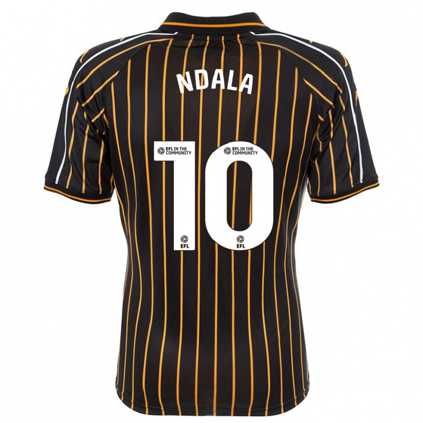 Danxen Kinder Joel Ndala #10 Weiß Schwarz Auswärtstrikot Trikot 2025/26 T-Shirt Österreich