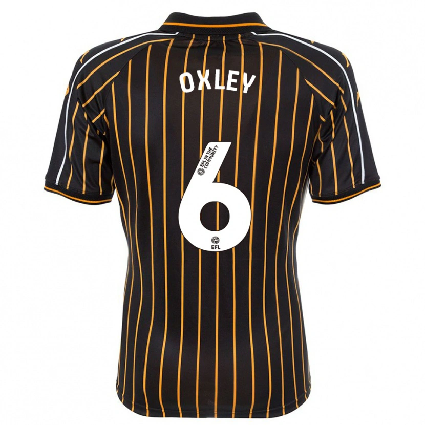 Danxen Kinder Tilly Oxley #6 Weiß Schwarz Auswärtstrikot Trikot 2025/26 T-Shirt Österreich