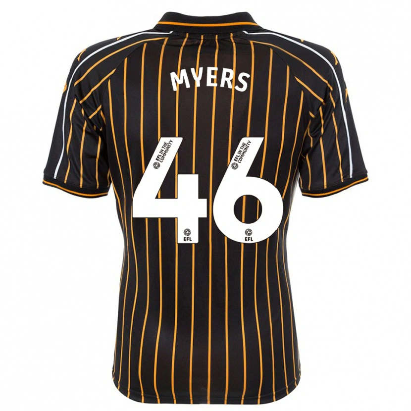 Danxen Kinder Zane Myers #46 Weiß Schwarz Auswärtstrikot Trikot 2025/26 T-Shirt Österreich