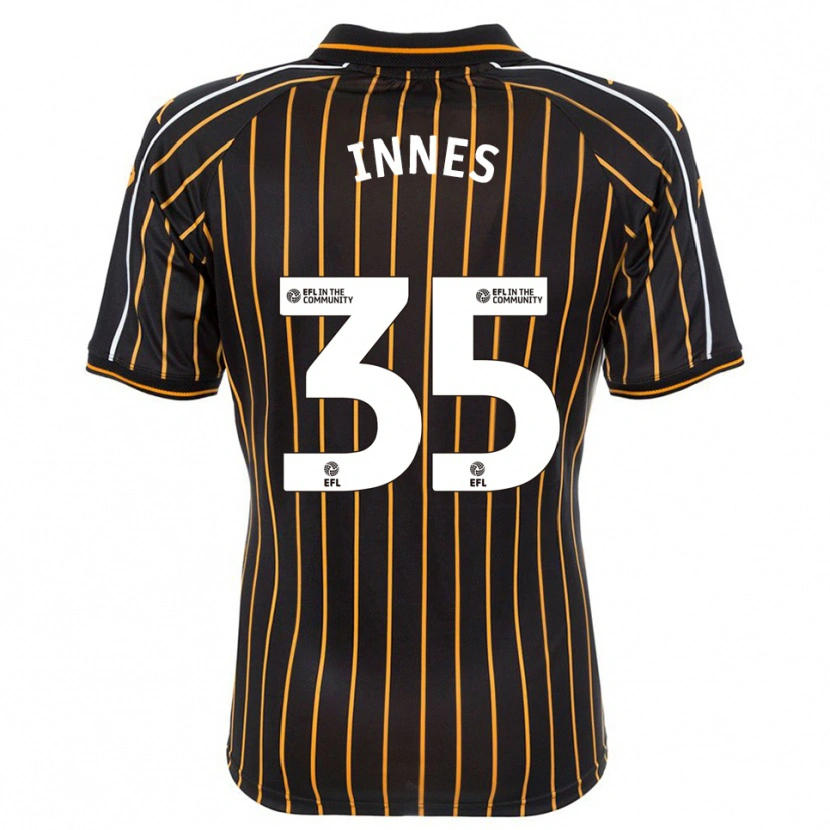Danxen Kinder Emma Innes #35 Weiß Schwarz Auswärtstrikot Trikot 2025/26 T-Shirt Österreich