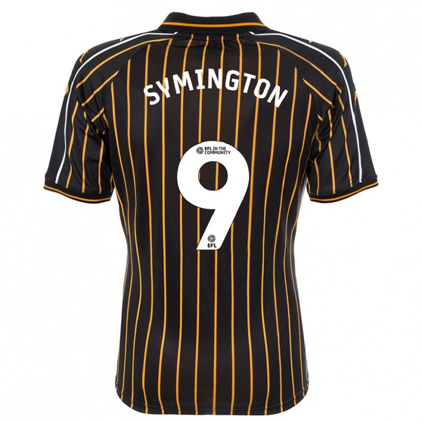 Danxen Kinder Jo Symington #9 Weiß Schwarz Auswärtstrikot Trikot 2025/26 T-Shirt Österreich