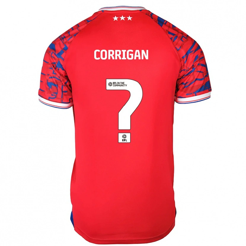 Danxen Kinder Finlay Corrigan #0 Rot Blau Auswärtstrikot Trikot 2025/26 T-Shirt Österreich