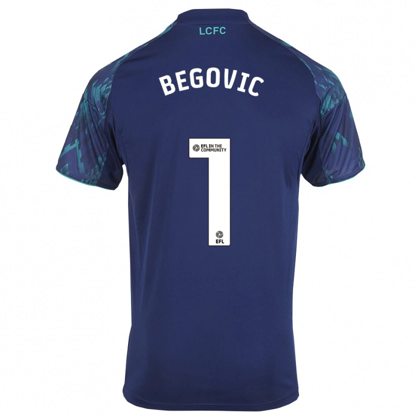 Danxen Kinder Asmir Begovic #1 Marinegrün Weiß Auswärtstrikot Trikot 2025/26 T-Shirt Österreich