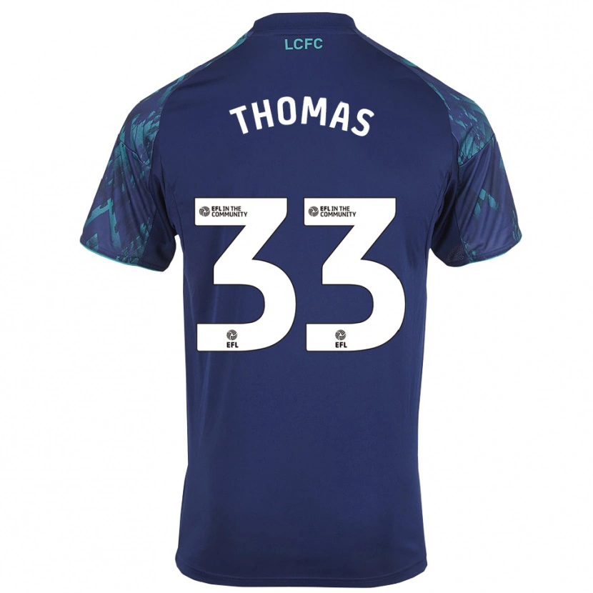 Danxen Kinder Luke Thomas #33 Marinegrün Weiß Auswärtstrikot Trikot 2025/26 T-Shirt Österreich