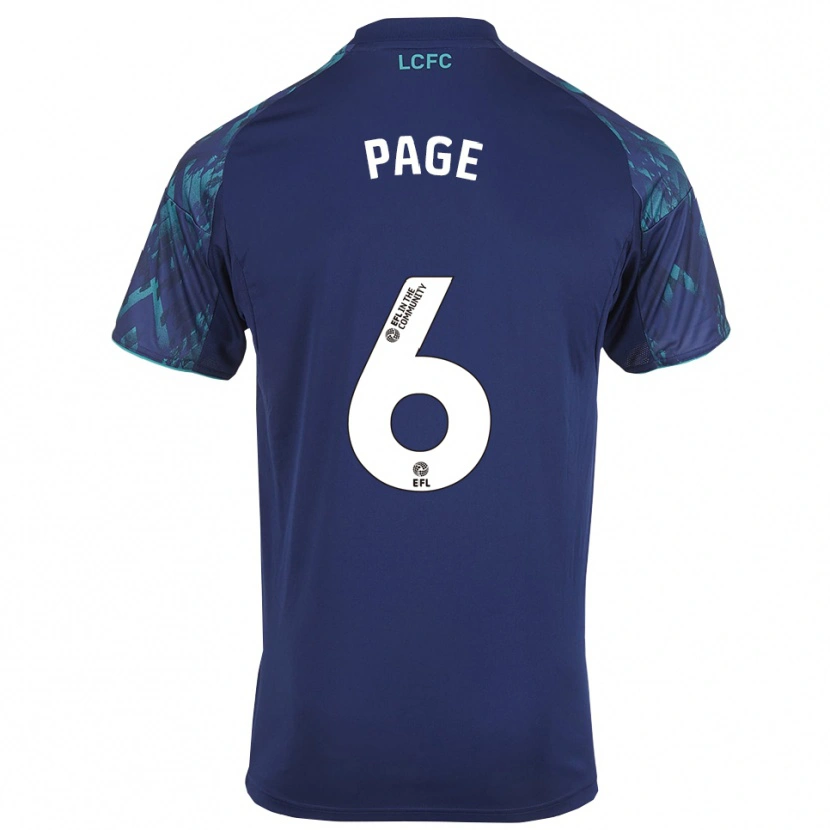 Danxen Kinder Louis Page #6 Marinegrün Weiß Auswärtstrikot Trikot 2025/26 T-Shirt Österreich