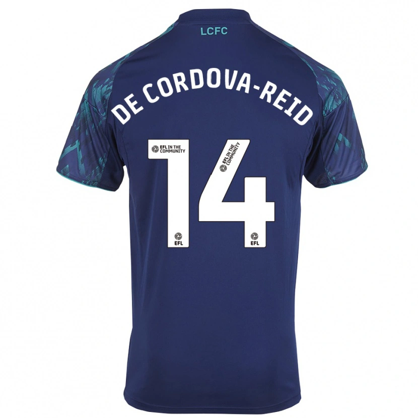 Danxen Kinder Bobby De Cordova-Reid #14 Marinegrün Weiß Auswärtstrikot Trikot 2025/26 T-Shirt Österreich