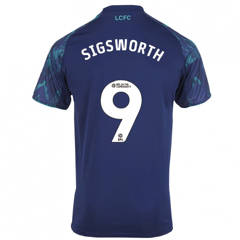 Danxen Kinder Jessica Sigsworth #9 Marinegrün Weiß Auswärtstrikot Trikot 2025/26 T-Shirt Österreich