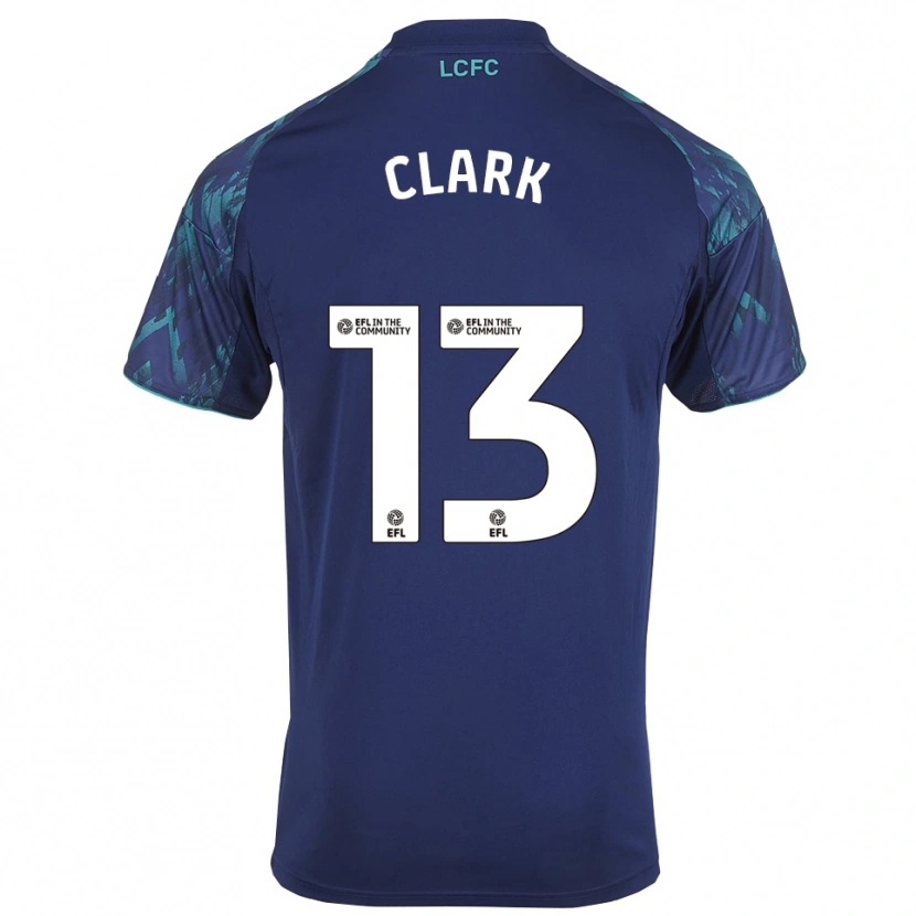 Danxen Kinder Olivia Clark #13 Marinegrün Weiß Auswärtstrikot Trikot 2025/26 T-Shirt Österreich
