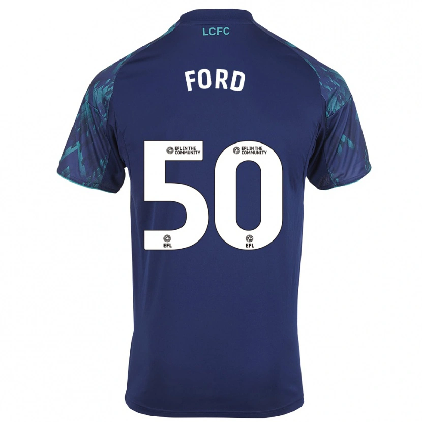 Danxen Kinder Harvey Godsmark Ford #50 Marinegrün Weiß Auswärtstrikot Trikot 2025/26 T-Shirt Österreich