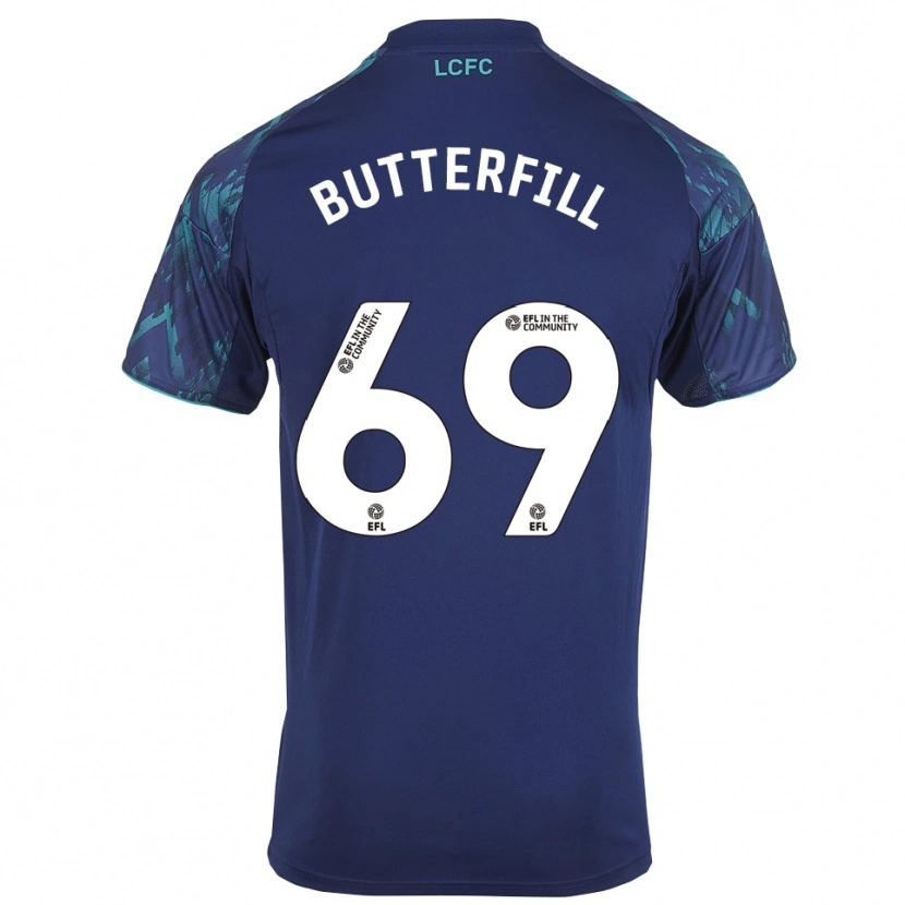 Danxen Kinder Jack Butterfill #69 Marinegrün Weiß Auswärtstrikot Trikot 2025/26 T-Shirt Österreich