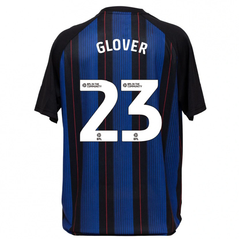 Danxen Kinder Tom Glover #23 Blau Schwarz Auswärtstrikot Trikot 2025/26 T-Shirt Österreich