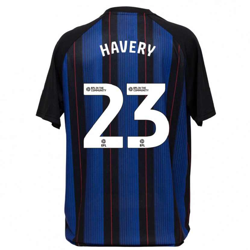 Danxen Kinder Nicole Havery #23 Blau Schwarz Auswärtstrikot Trikot 2025/26 T-Shirt Österreich