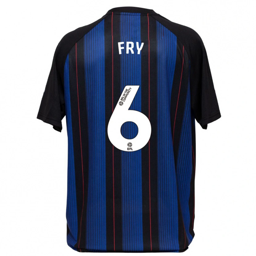 Danxen Kinder Dael Fry #6 Blau Schwarz Auswärtstrikot Trikot 2025/26 T-Shirt Österreich
