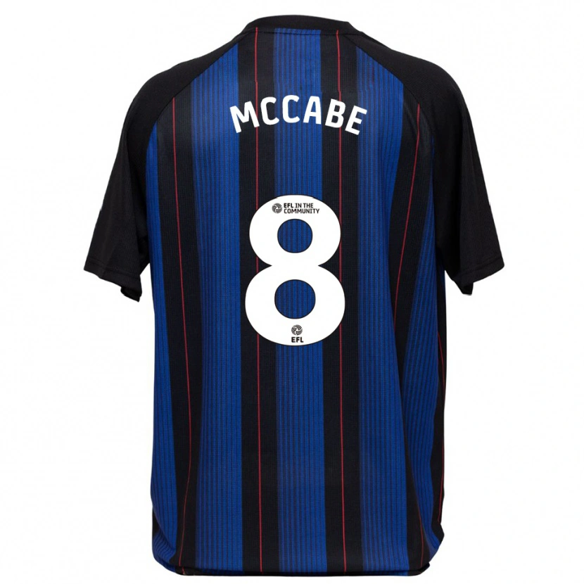Danxen Kinder Iain Mccabe #8 Blau Schwarz Auswärtstrikot Trikot 2025/26 T-Shirt Österreich