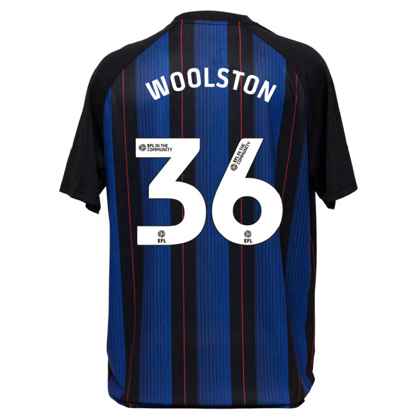 Danxen Kinder Luke Woolston #36 Blau Schwarz Auswärtstrikot Trikot 2025/26 T-Shirt Österreich