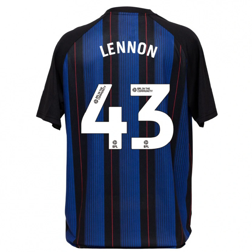 Danxen Kinder Charlie Lennon #43 Blau Schwarz Auswärtstrikot Trikot 2025/26 T-Shirt Österreich
