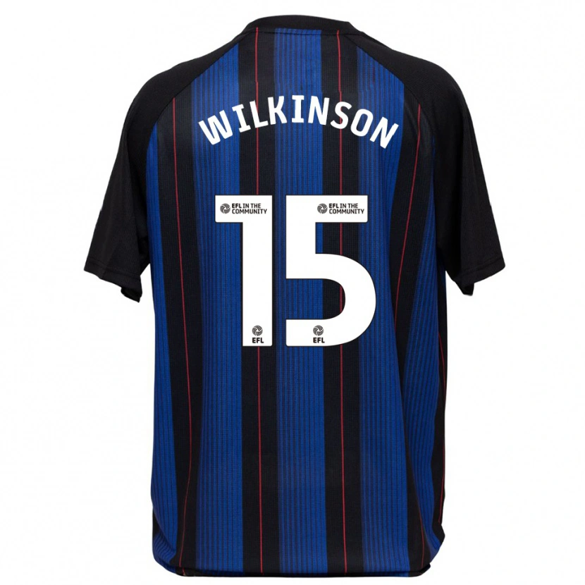 Danxen Kinder Sharna Wilkinson #15 Blau Schwarz Auswärtstrikot Trikot 2025/26 T-Shirt Österreich