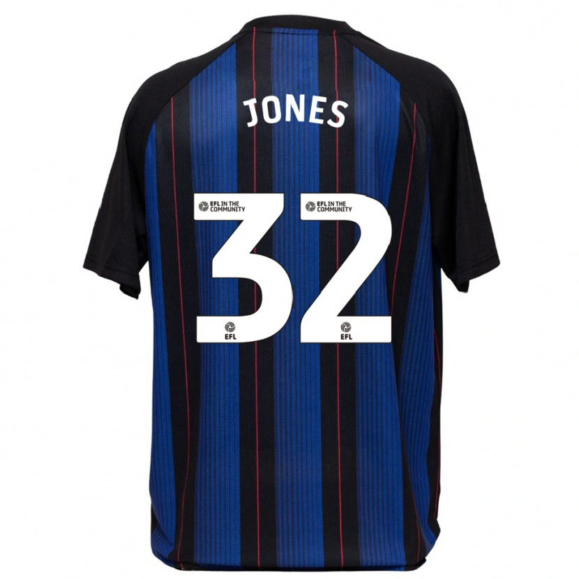 Danxen Kinder Jamie Jones #32 Blau Schwarz Auswärtstrikot Trikot 2025/26 T-Shirt Österreich
