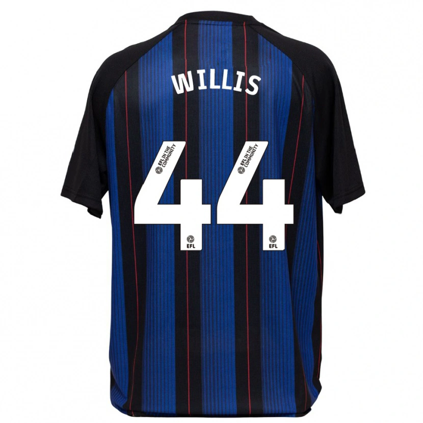 Danxen Kinder Pharrell Willis #44 Blau Schwarz Auswärtstrikot Trikot 2025/26 T-Shirt Österreich