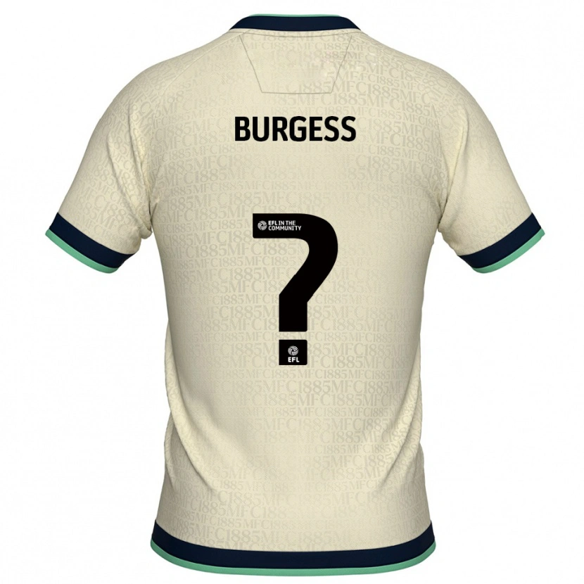 Danxen Kinder Billy Burgess #0 Champagner Marine Auswärtstrikot Trikot 2025/26 T-Shirt Österreich