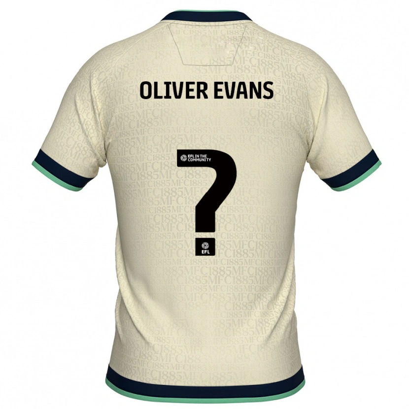 Danxen Kinder Oliver Evans #0 Champagner Marine Auswärtstrikot Trikot 2025/26 T-Shirt Österreich