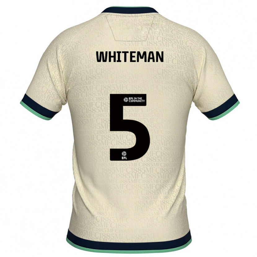 Danxen Kinder Harvey Whiteman #5 Champagner Marine Auswärtstrikot Trikot 2025/26 T-Shirt Österreich