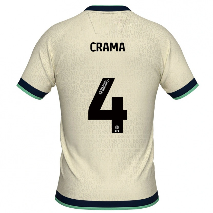 Danxen Kinder Tristan Crama #4 Champagner Marine Auswärtstrikot Trikot 2025/26 T-Shirt Österreich