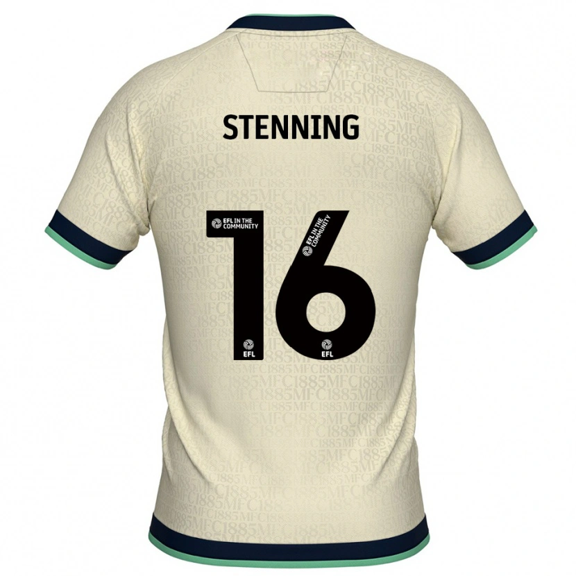 Danxen Kinder Ellie Stenning #16 Champagner Marine Auswärtstrikot Trikot 2025/26 T-Shirt Österreich