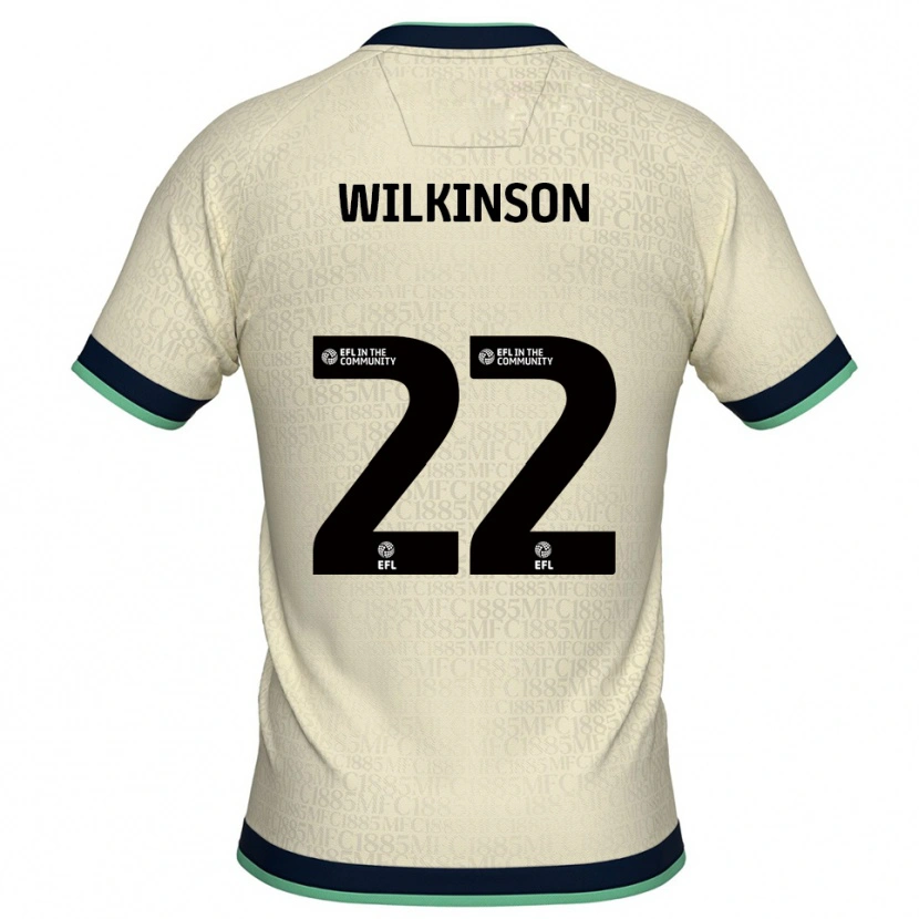 Danxen Kinder Chloe Wilkinson #22 Champagner Marine Auswärtstrikot Trikot 2025/26 T-Shirt Österreich