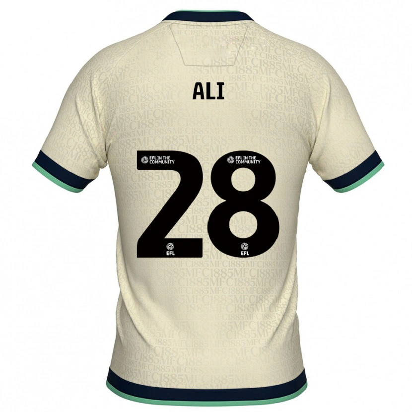 Danxen Kinder Francesca Ali #28 Champagner Marine Auswärtstrikot Trikot 2025/26 T-Shirt Österreich