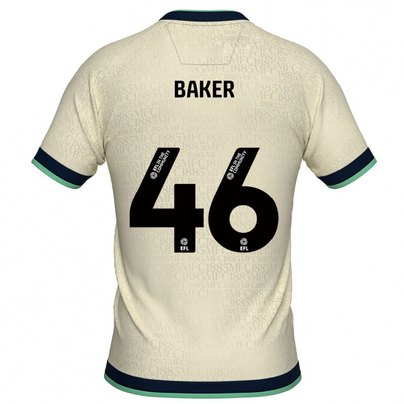 Danxen Kinder Frankie Baker #46 Champagner Marine Auswärtstrikot Trikot 2025/26 T-Shirt Österreich