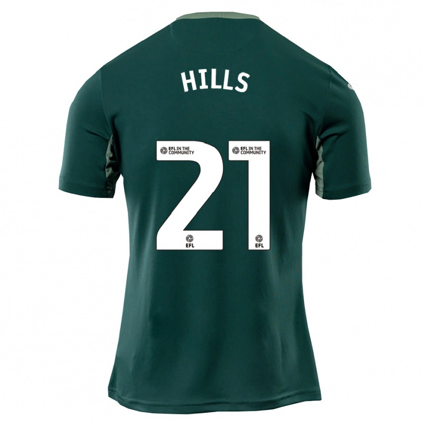 Danxen Kinder Brad Hills #21 Grün Weiß Lila Auswärtstrikot Trikot 2025/26 T-Shirt Österreich