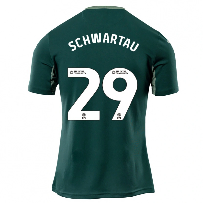 Danxen Kinder Oscar Schwartau #29 Grün Weiß Lila Auswärtstrikot Trikot 2025/26 T-Shirt Österreich