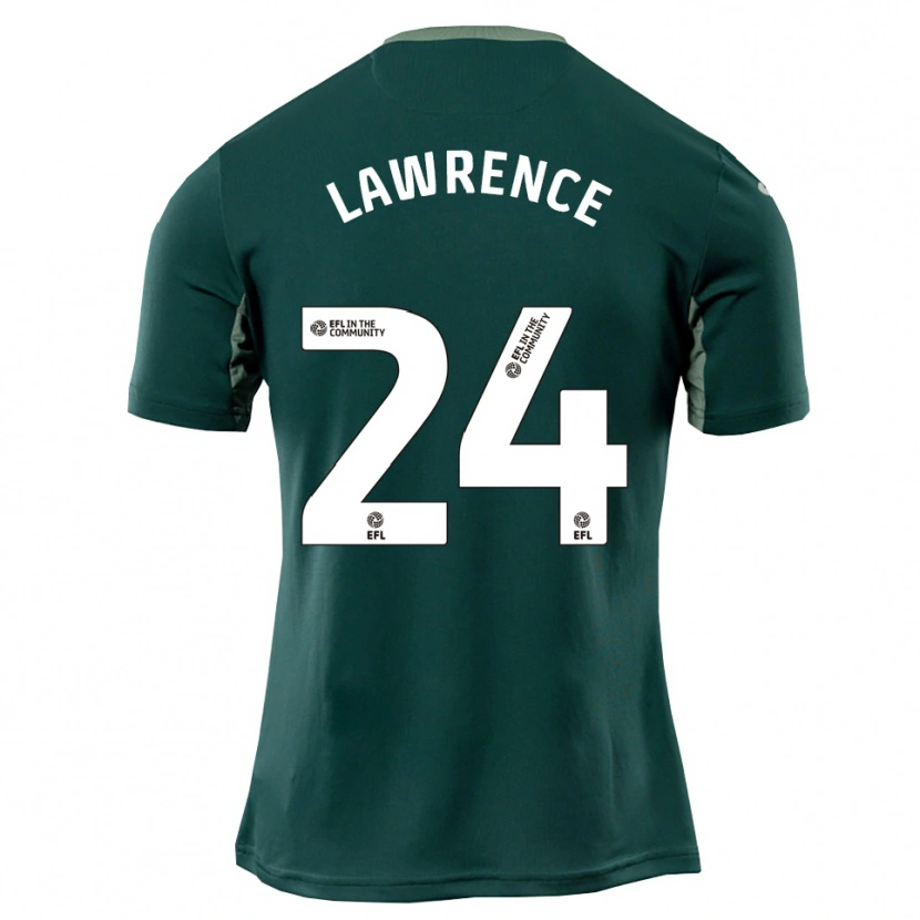 Danxen Kinder Rachel Lawrence #24 Grün Weiß Lila Auswärtstrikot Trikot 2025/26 T-Shirt Österreich