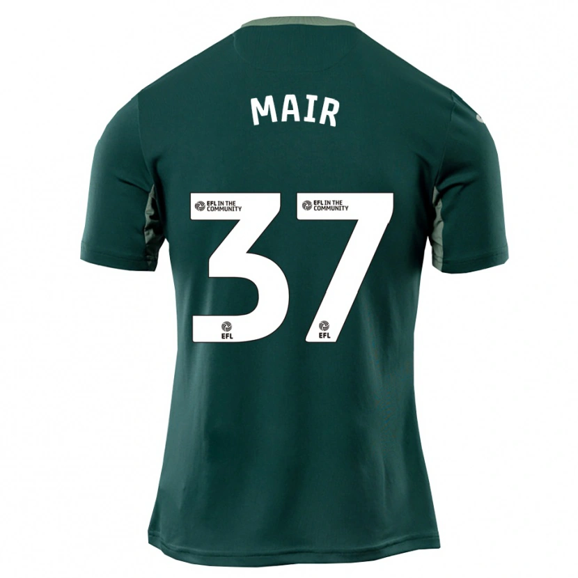 Danxen Kinder Archie Mair #37 Grün Weiß Lila Auswärtstrikot Trikot 2025/26 T-Shirt Österreich