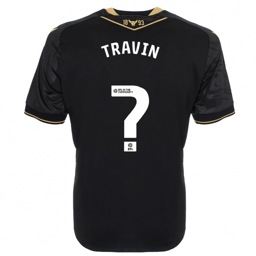 Danxen Kinder Denis Travin #0 Schwarz Gold Auswärtstrikot Trikot 2025/26 T-Shirt Österreich