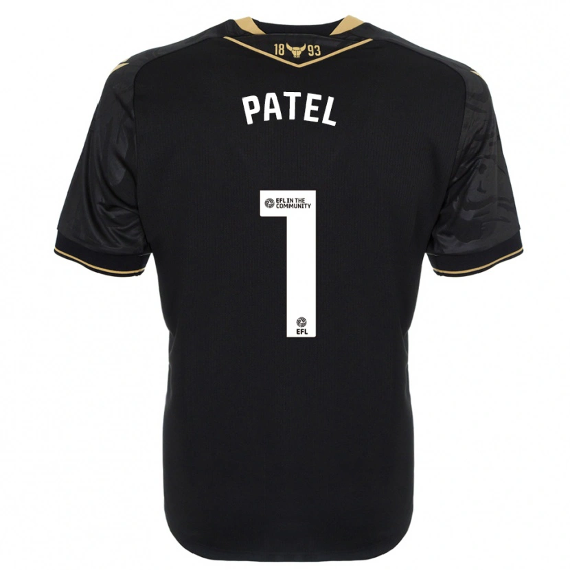 Danxen Kinder Ajae Patel #1 Schwarz Gold Auswärtstrikot Trikot 2025/26 T-Shirt Österreich