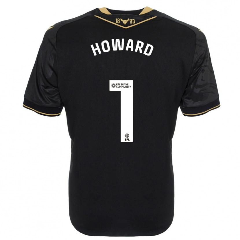 Danxen Kinder Beth Howard #1 Schwarz Gold Auswärtstrikot Trikot 2025/26 T-Shirt Österreich