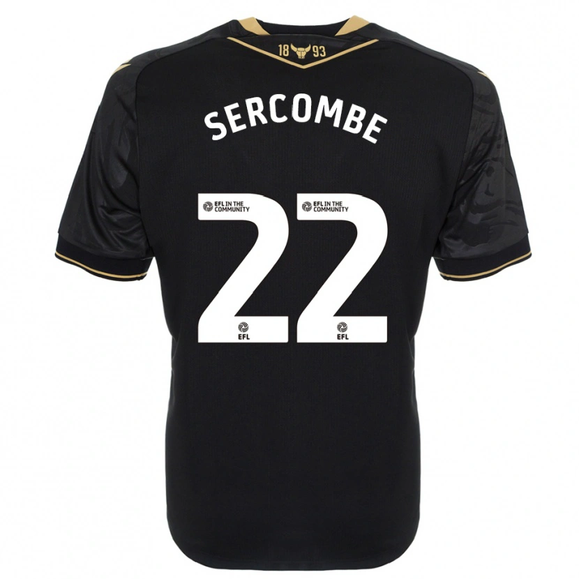 Danxen Kinder Paris Sercombe #22 Schwarz Gold Auswärtstrikot Trikot 2025/26 T-Shirt Österreich